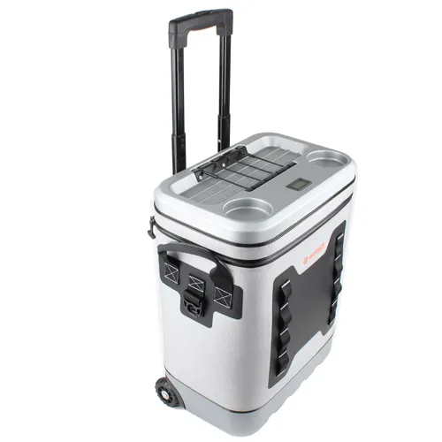 Waterproof Trolley Cooler supplier with thermometer 48L